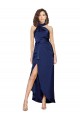 Purcahse  Sapphire High Neck Sleeveless Long Evening Dresses UK