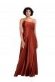 Purcahse  Burnt Orange One Shoulder Sleeveless Long Evening Dress UK