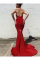 Purcahse  Burgundy Sweetheart Sleeveless Court Train Long Evening Dress UK