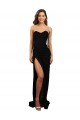 Purcahse  Black Sweetheart Sleeveless Low Back Stretch Crepe Long Sexy Evening Dress UK