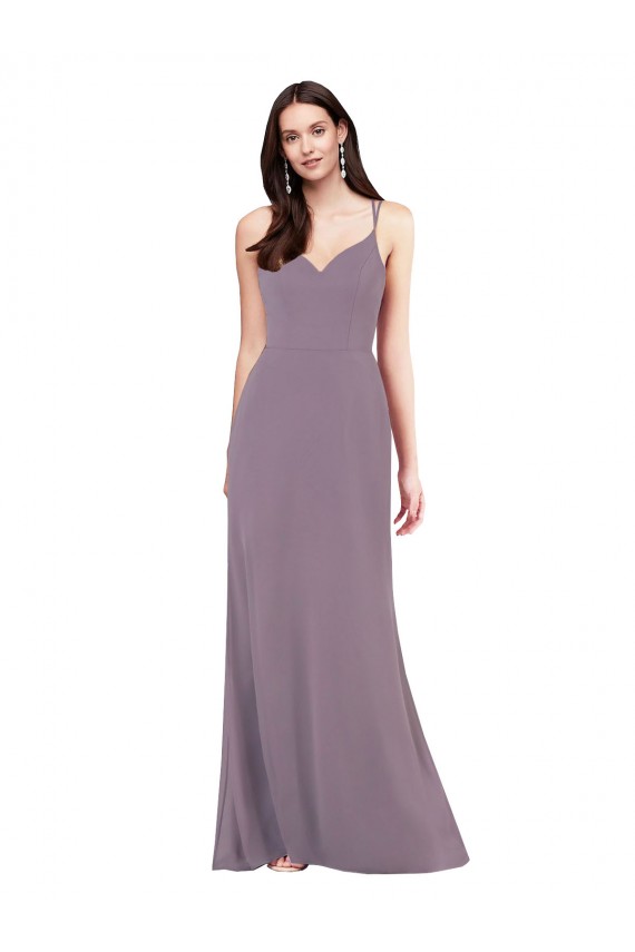 Purcahse  Dark Lavender Sweetheart Sleeveless Criss Cross Open Back Long Evening Dress UK