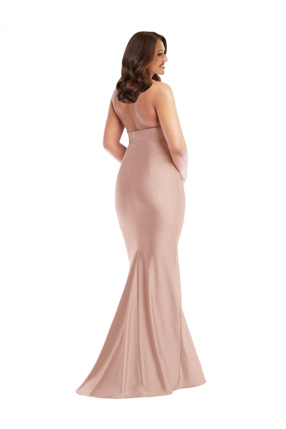 Purcahse  Dusty Pink Halter Neck Sleeveless Open Back Long Plus Size Evening Dress UK