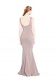 Purcahse  Dusty Pink Scoop Neck Cap Sleeves Long Evening Dress UK