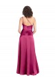 Purcahse  Fuchsia One Shoulder Sleeveless Open Back Long Evening Dress UK