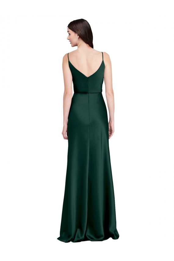 Purcahse  Hunter Cowl Neck Sleeveless V-Back Long Wedding Party Dress UK