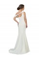 Purcahse  Ivory One Shoulder Sleeveless Stretch Crepe Sweep Train Evening Dress UK