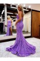 Purcahse  Lavender Sweetheart Sleeveless Court Train Evening Dress UK