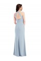 Purcahse  Light Sky Blue V-Neck Sleeveless Open Back Long Maxi Evening Dress UK