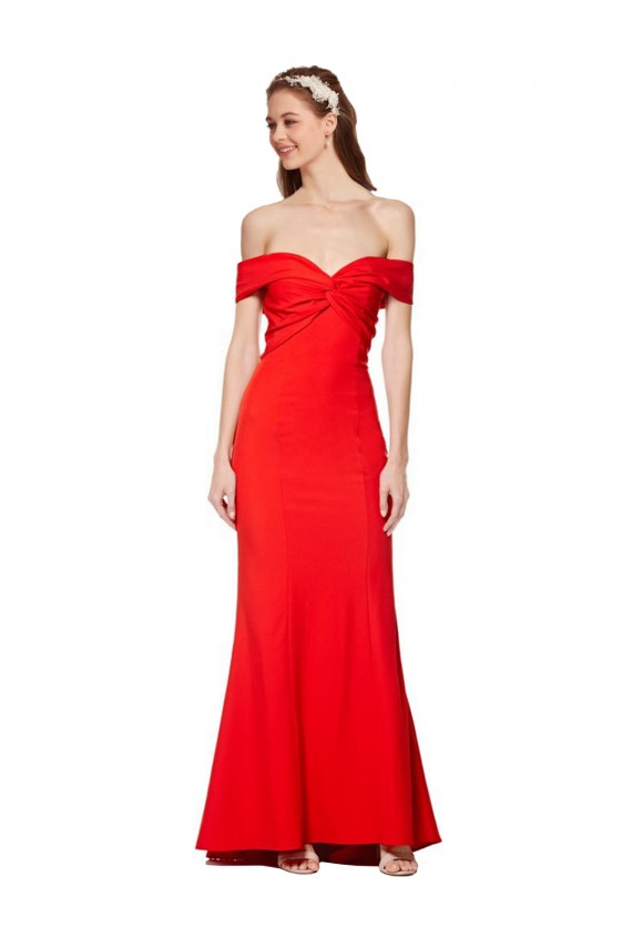 Purcahse  Red High Neck Sleeveless Long Wedding Guest Dress UK