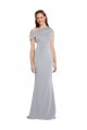 Purcahse  Grey One Shoulder Sleeveless Long Evening Dress UK