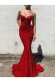 Purcahse  Burgundy Sweetheart Sleeveless Court Train Long Evening Dress UK