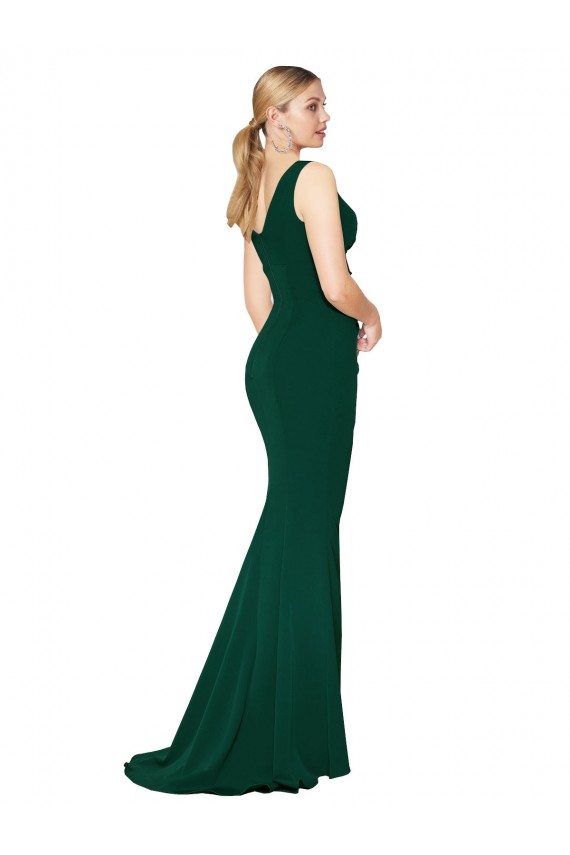 Purcahse  Midnight Green High Neck Sleeveless Long Evening Dress UK