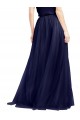 Purcahse  Navy Blue High Neck Sleeveless Long Semi Formal Bridal Party Dress UK
