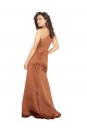 Purcahse  Orange One Shoulder Sleeveless Long Evening Dress UK