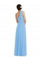 Purcahse  Periwinkle One Shoulder Sleeveless Long Maxi Evening Dress UK
