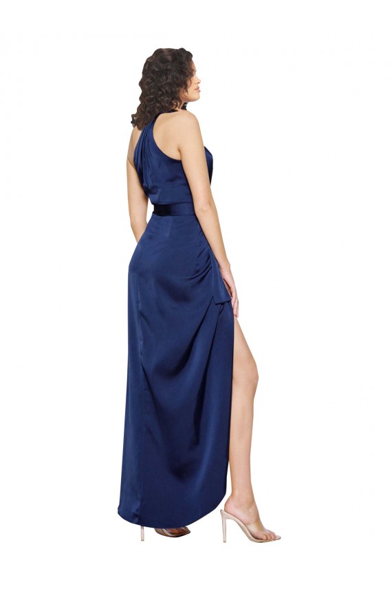 Purcahse  Sapphire High Neck Sleeveless Long Evening Dresses UK