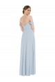 Purcahse  Sea Glass Off the Shoulder Flounce Sleeves Long Maxi Evening Dress UK