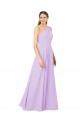 Purcahse  Lilac One Shoulder Sleeveless Long Evening Dress UK