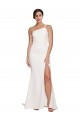 Purcahse  Ivory Strapless Sleeveless Sweep Train Semi Formal Bridal Party Dress UK