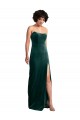 Purcahse  Dark Green Strapless Sleeveless Low Back Long Sexy Evening Dress UK