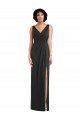 Purcahse  Black V-Neck Sleeveless V-Back Long Maxi Evening Dress UK