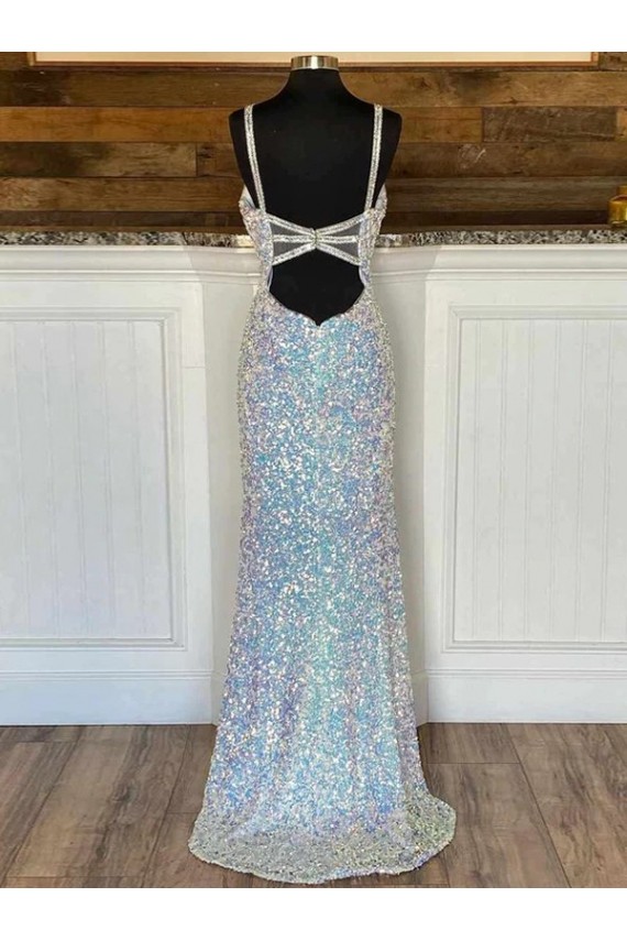 Purcahse  V-Neck Sleeveless Sweep Train Evening Evening Dresses UK