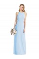Purcahse  Light Sky Blue Halter Neck Sleeveless Long Maxi Evening Dress UK