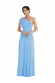 Purcahse  Periwinkle One Shoulder Sleeveless Long Maxi Evening Dress UK