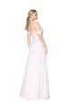 Purcahse  White High Neck Sleeveless Soft Chiffon Long Evening Dress UK